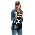 Cow Print Apron with 2 Pouch Pockets